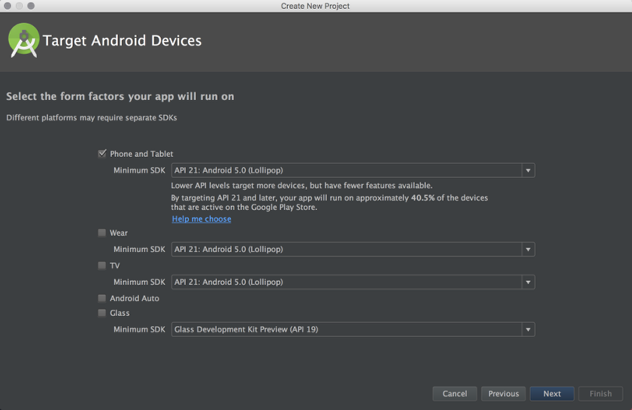Android Native Prototyping - Shapes and Click Event