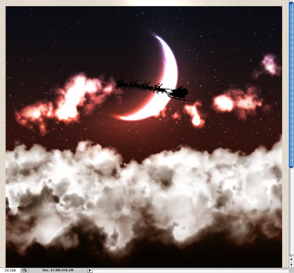 Beautiful Fluffy Clouds in Photoshop - Christmas Tutorial Beautiful Fluffy Clouds in Photoshop - Christmas Tutorial