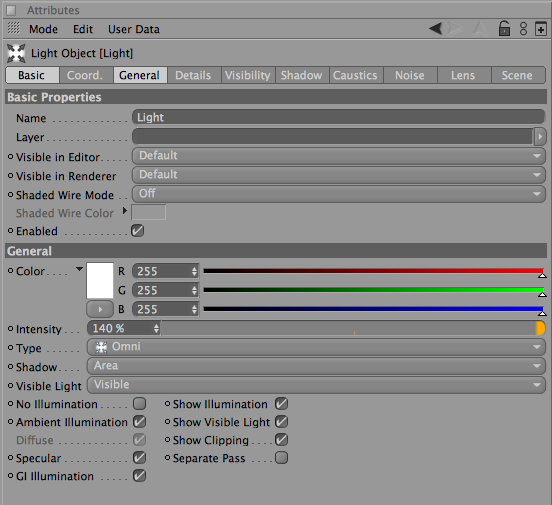 Image of a step of the Stylish Light in Cinema 4D and Photoshop Tutorial