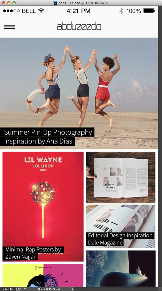 iOS7 UI Effects in Photoshop and After Effects
