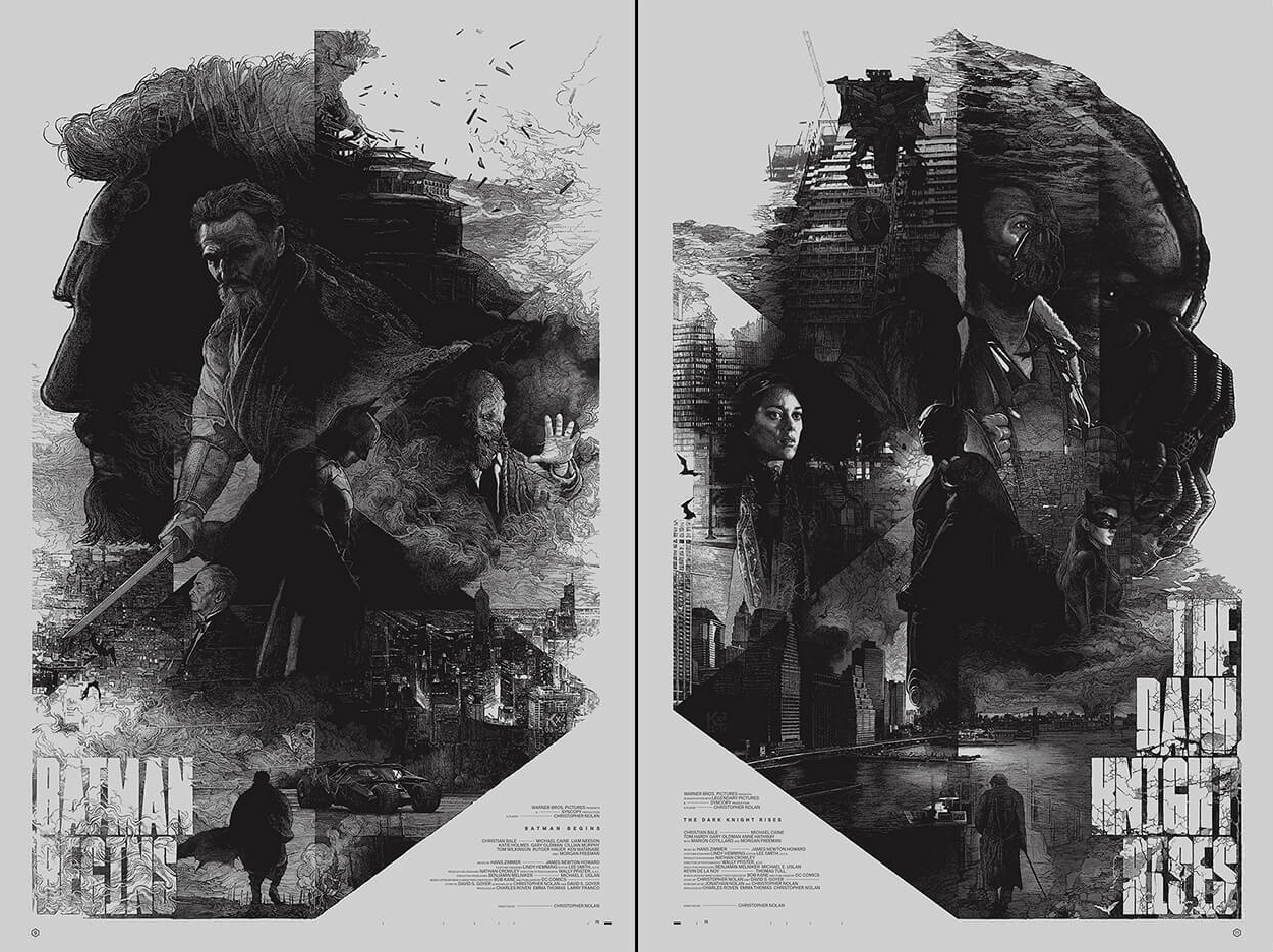 Illustration: The Dark Knight Trilogy by Krzysztof Domaradzki