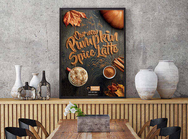 Esquires' Pumpkin Spice Latte - Graphic Design