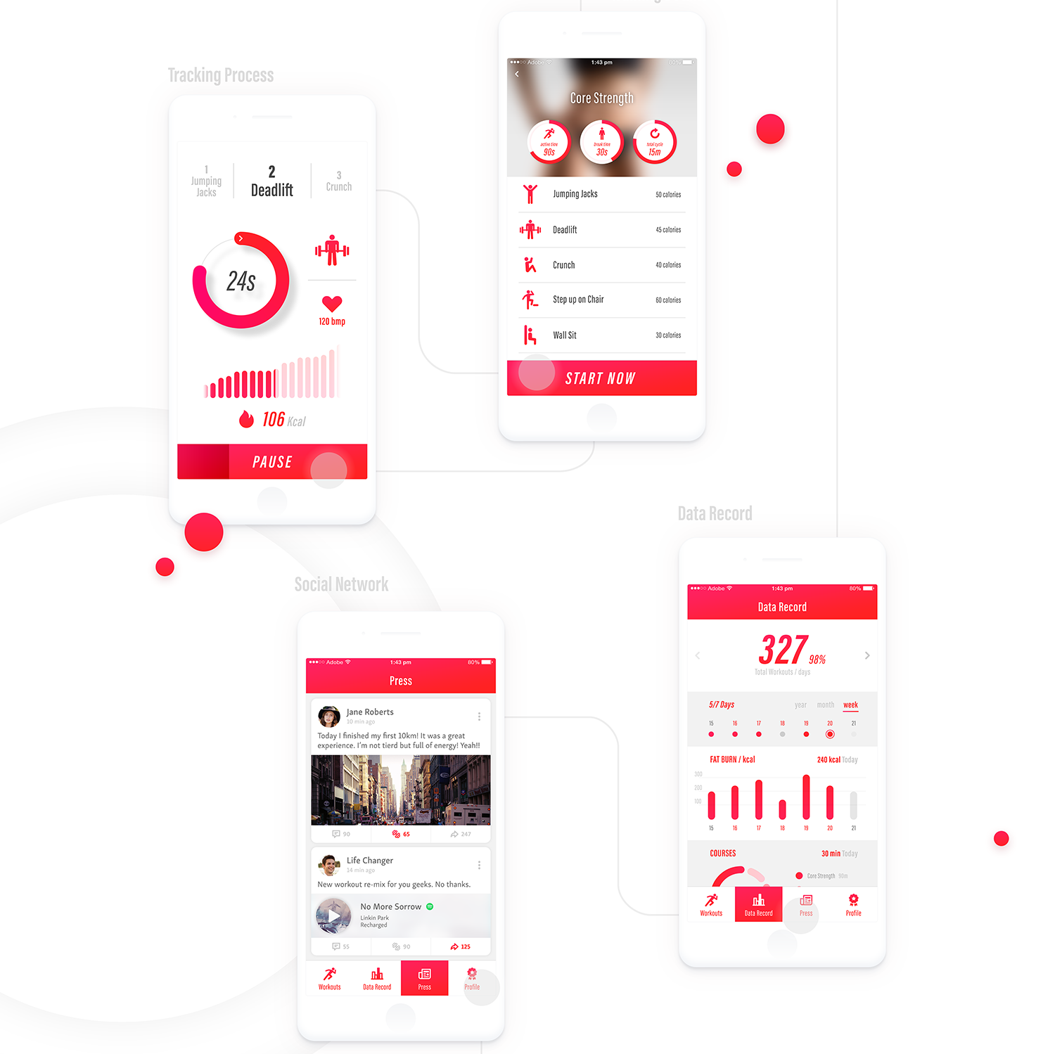 Interaction Design & UI/UX: Fit Me. Personal Fitness Coach