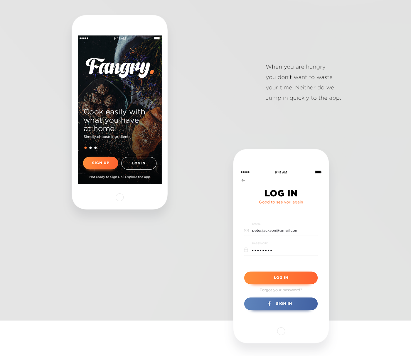 Interaction Design: Fangry Food Mobile App