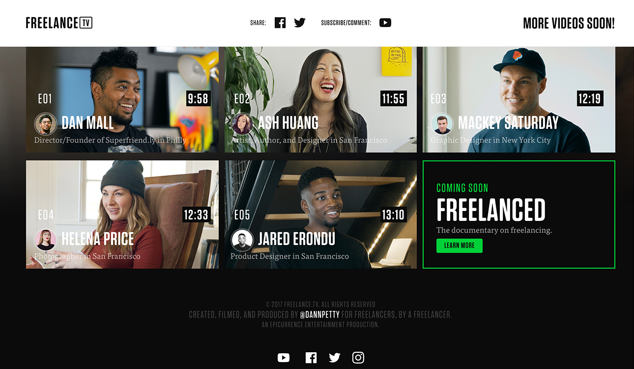 Discover Freelance.tv: Stories about Freelancing