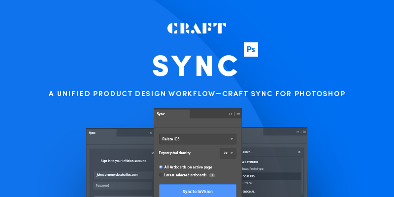 Introducing Craft Sync for Photoshop by Invision