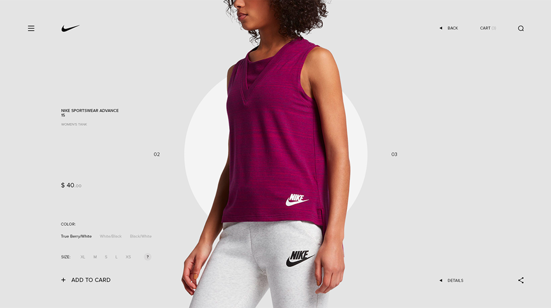 Minimalist Design for Nike Desktop and Mobile Concept Minimalist Design for Nike Desktop and Mobile Concept