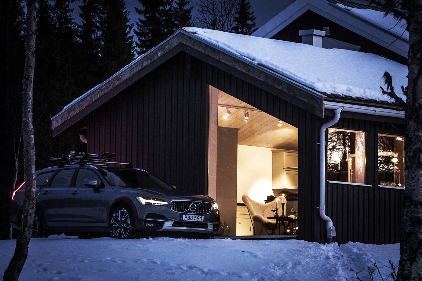 Interior Design: Volvo Get Away Lodge in Sweden