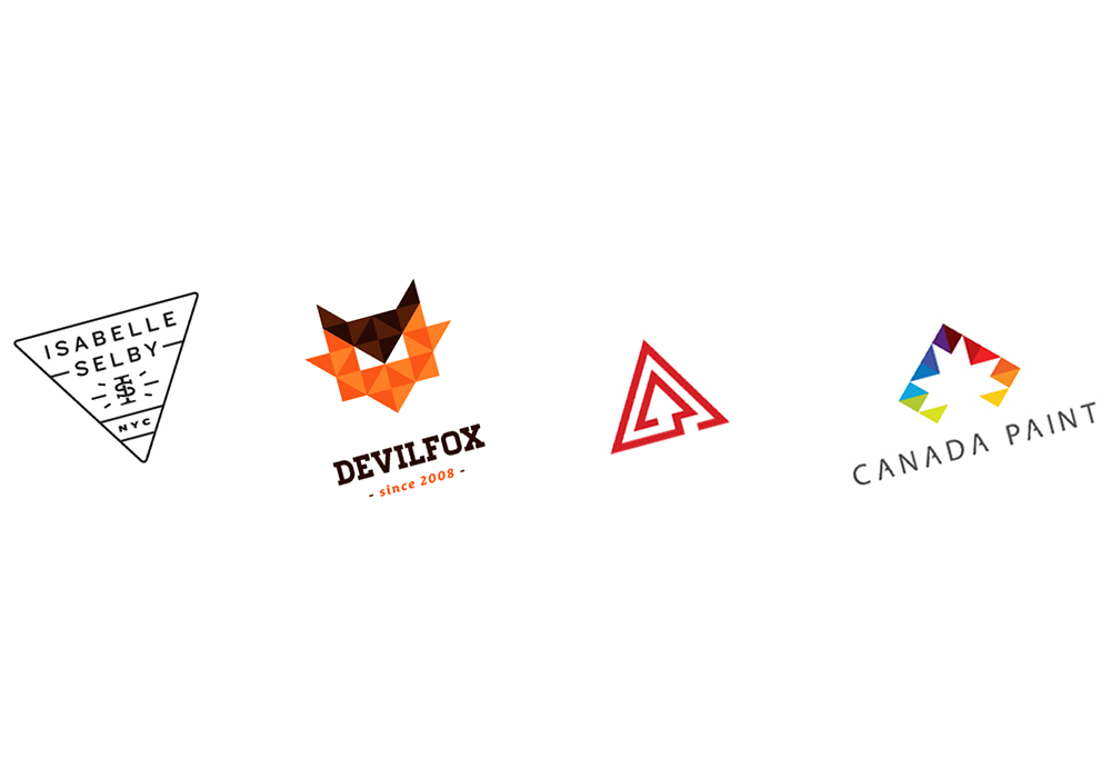 triangular logos