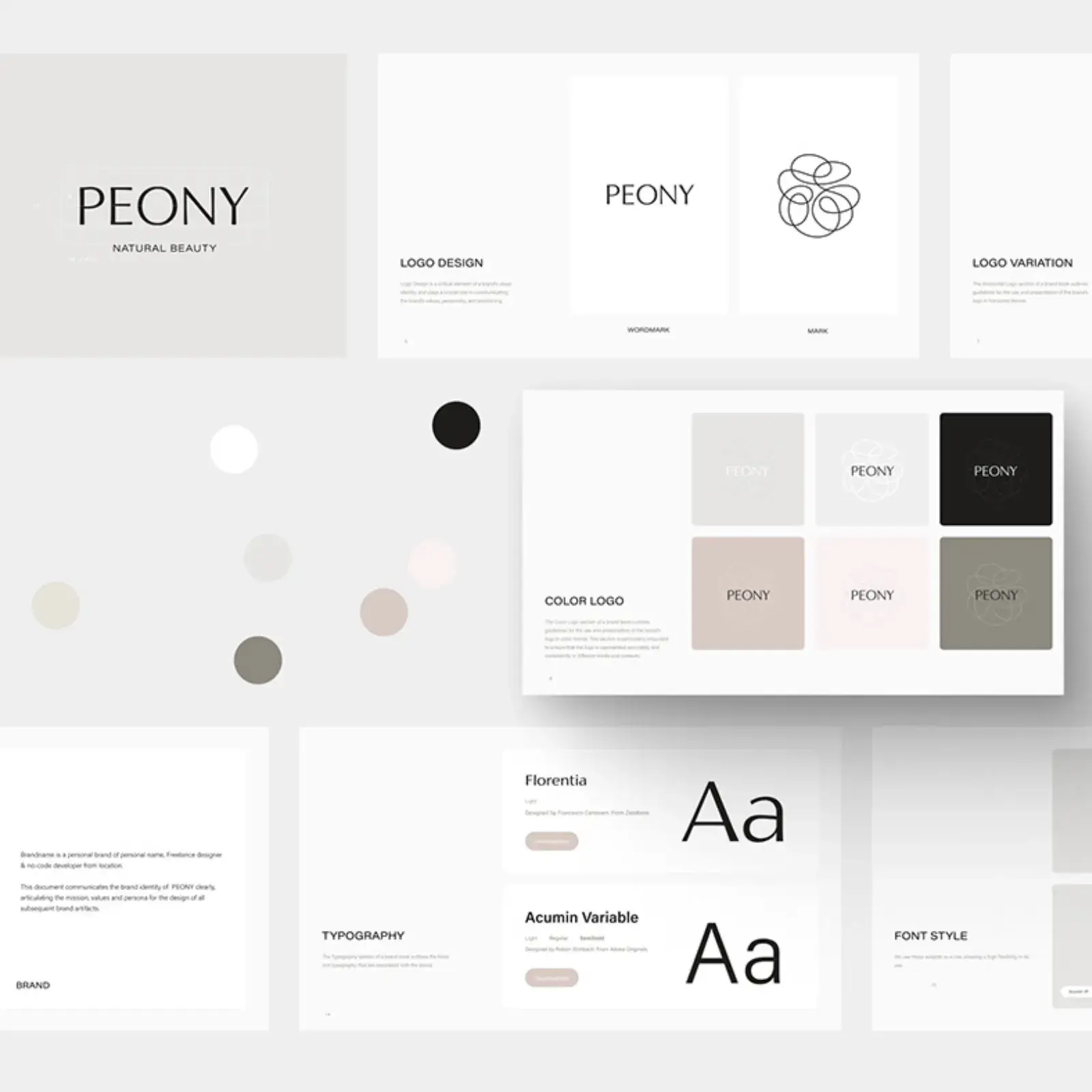 Peony Studio's Branding: Simplicity and Elegance in Design