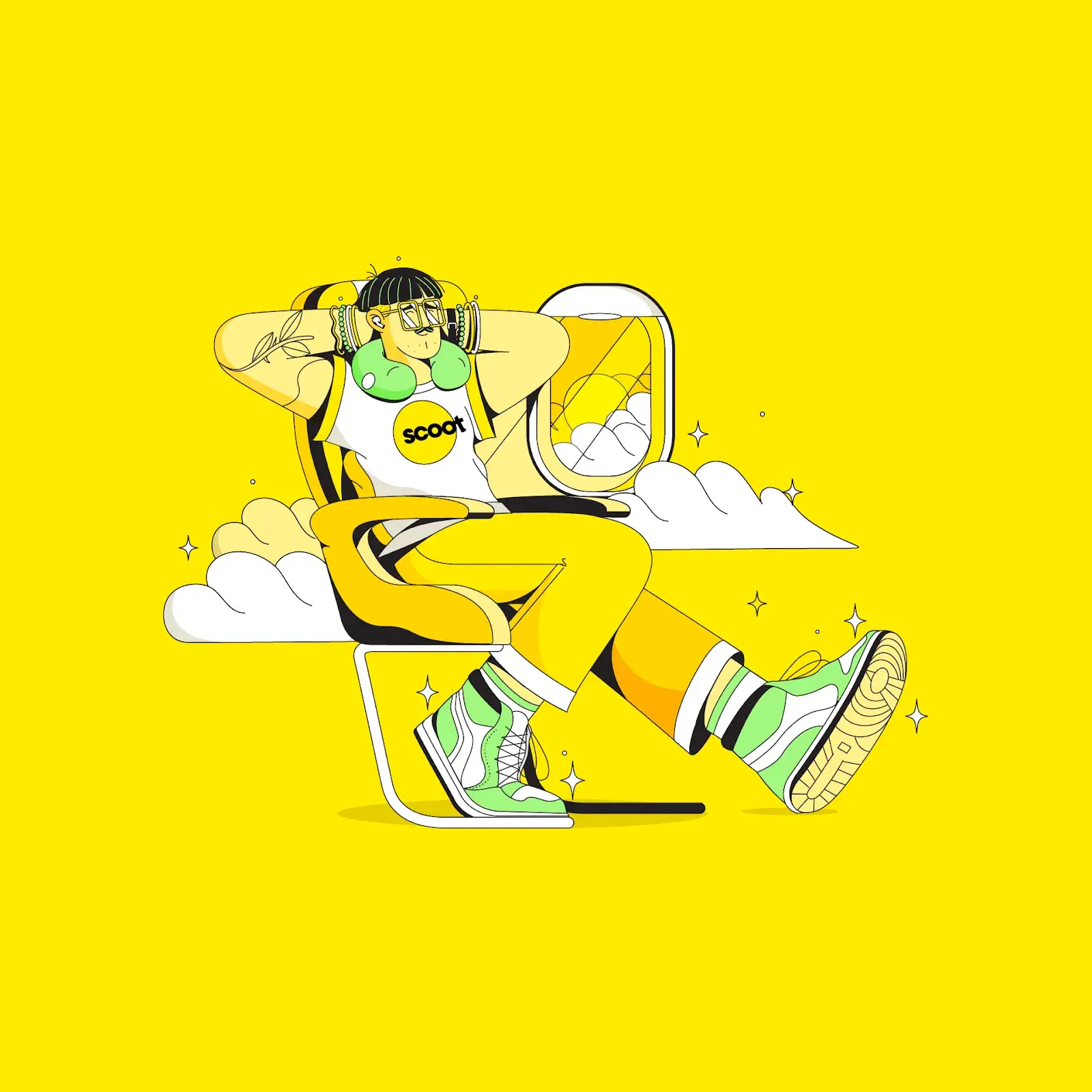 Scoot Airlines Illustration Showcase