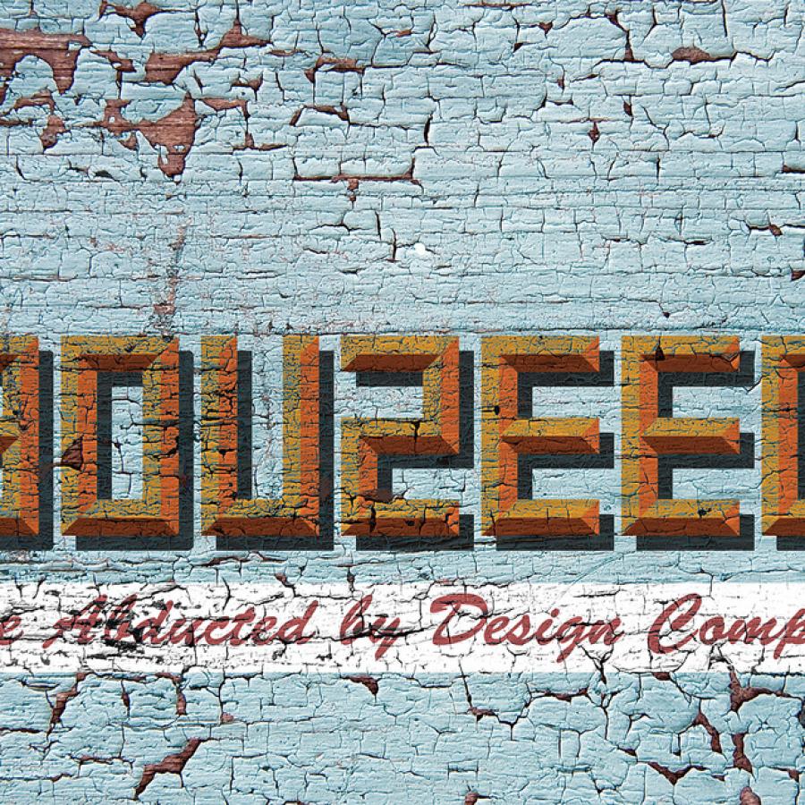 Old Style Typography Sign in Photoshop