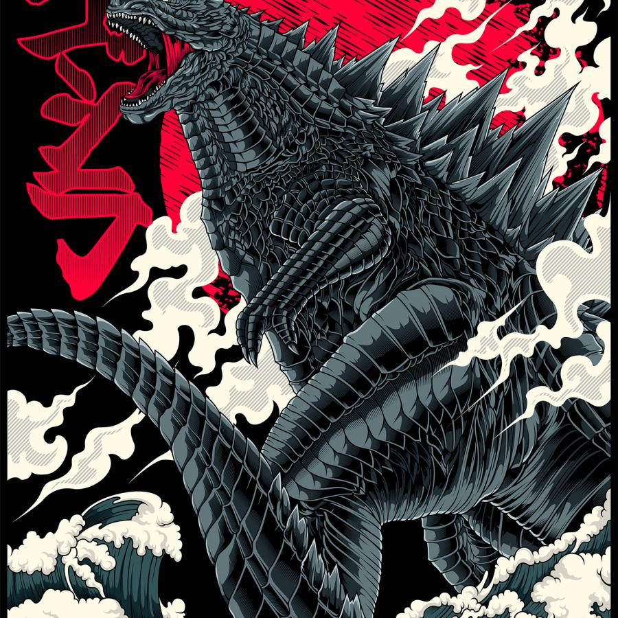 Godzilla King of Monsters Fiery Illustration