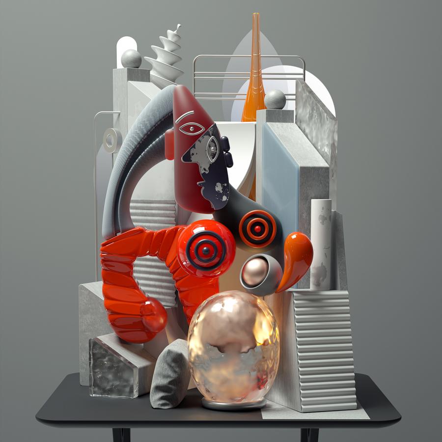 Incredible Reinterpretations of Picasso in 3D using Cinema 4D and Octane
