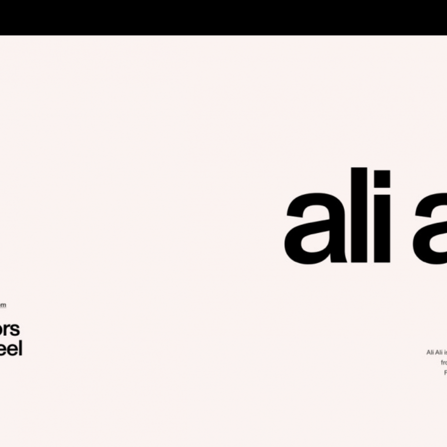 Ali Ali Simple & Well Designed New Site