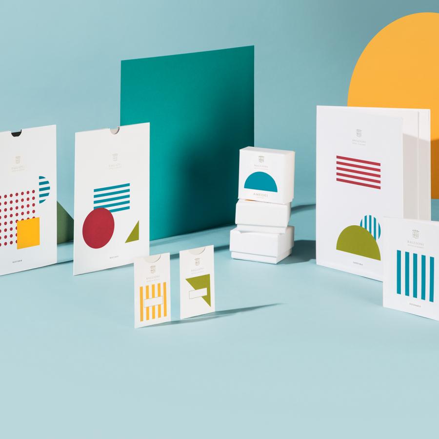 Colorful and Geometric Branding for Baglioni Hotels 