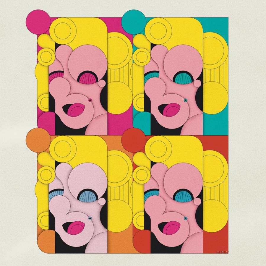 Geometric Interpretations of Iconic Andy Warhol Artwork