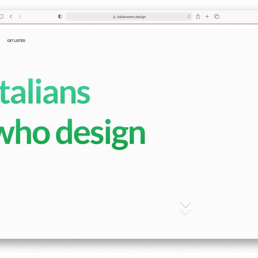 Italians Who Design: a repository to showcase Italians work to the world