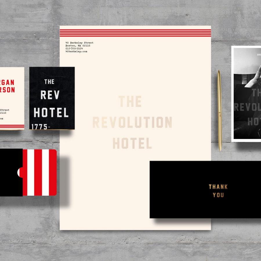 Fantastic & Experimental Brand Identity for The Revolution Hotel
