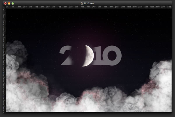 Happy New Year in Pixelmator 