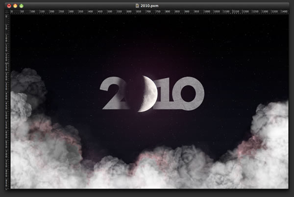Happy New Year in Pixelmator 
