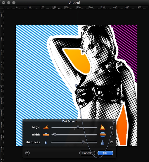 Comic effects in Pixelmator