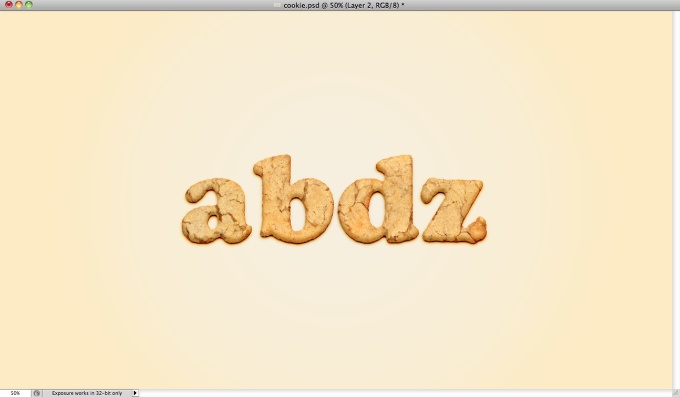 Yummy Cookies Typography in Photoshop