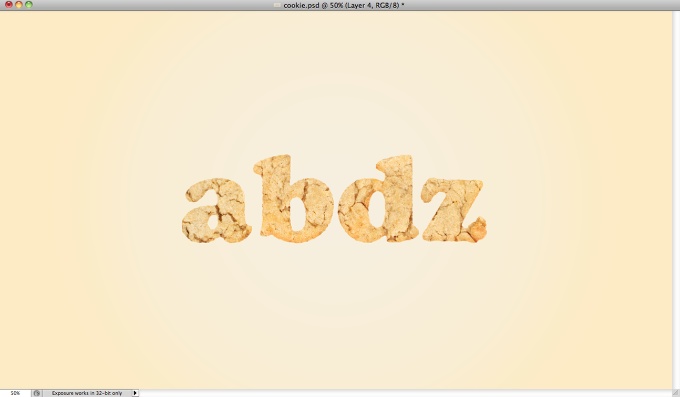 Yummy Cookies Typography in Photoshop