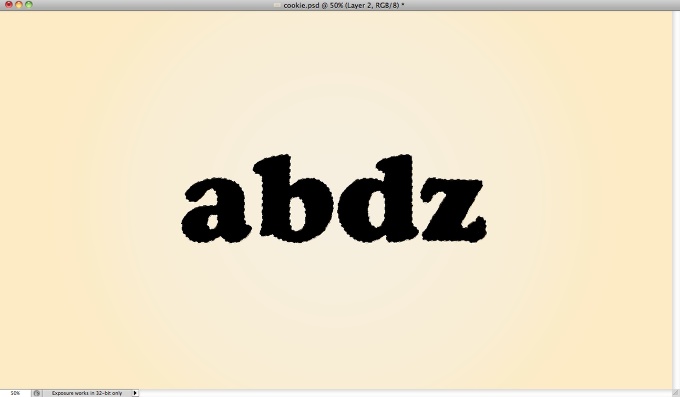 Yummy Cookies Typography in Photoshop