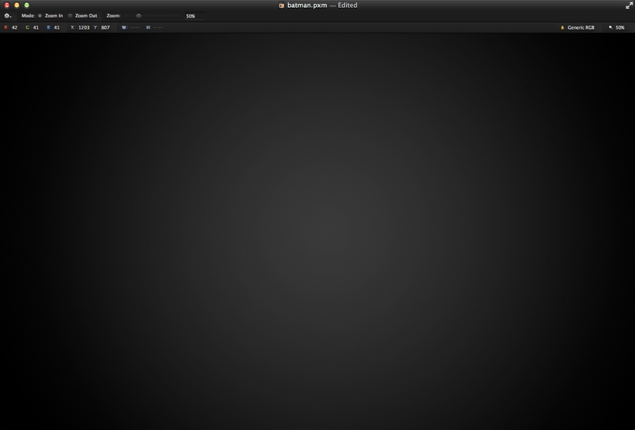 Dark Knight in Pixelmator