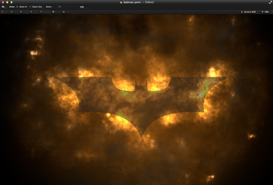 Dark Knight in Pixelmator