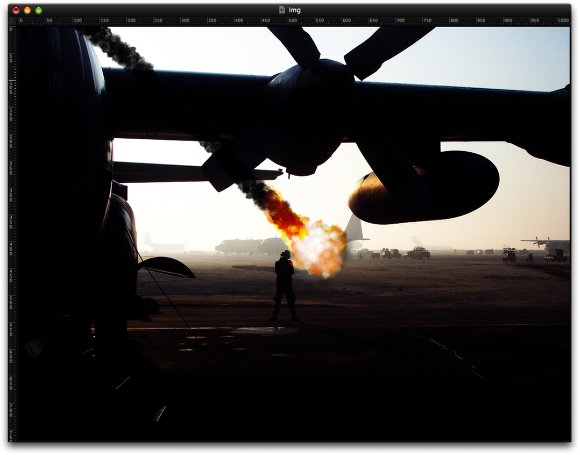 Fiery Fireballs in Pixelmator 1.4