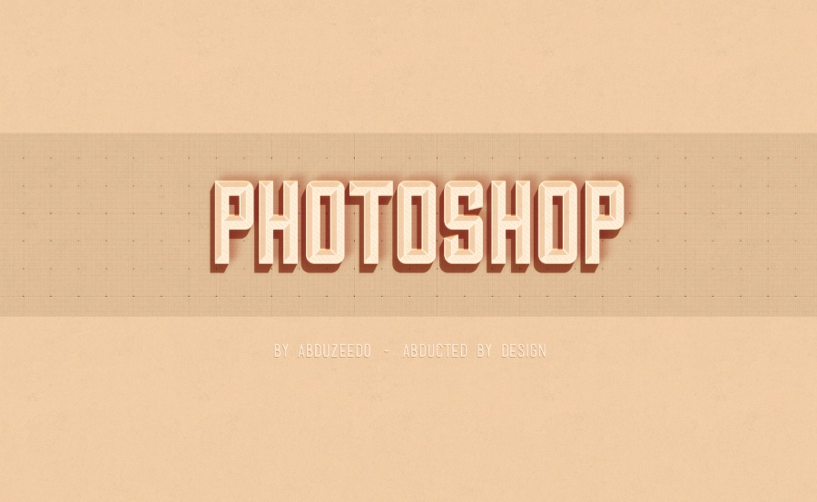 Hipster Text Effect in Photoshop CS6