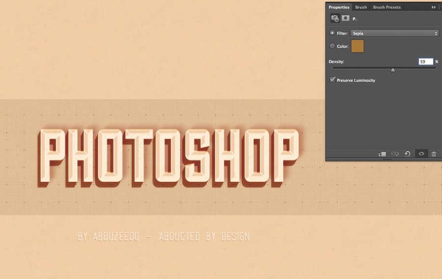 Hipster Text Effect in Photoshop CS6
