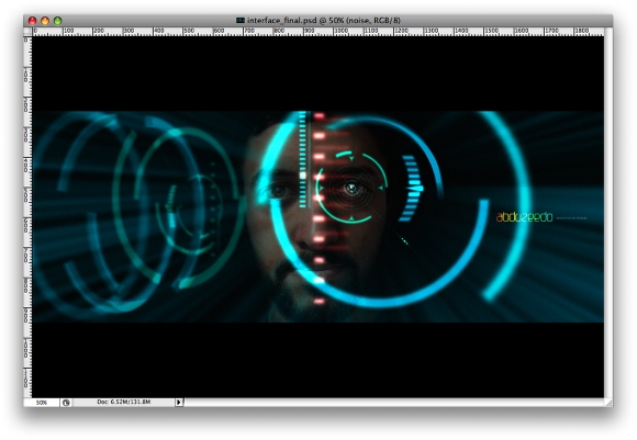 Iron Man Interface in Photoshop