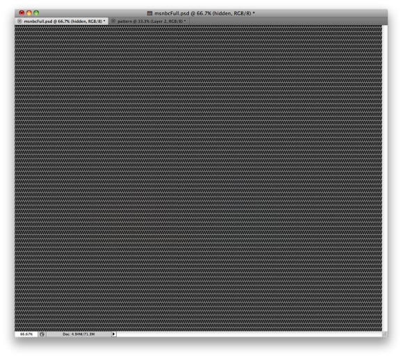 MSNBC Background in Photoshop