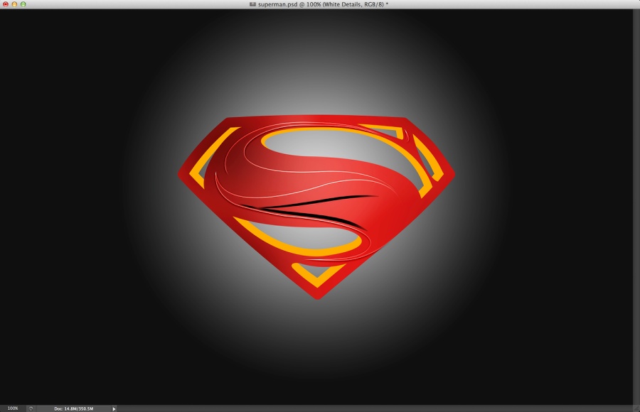 Man of Steel Symbol in Illustrator & Photoshop