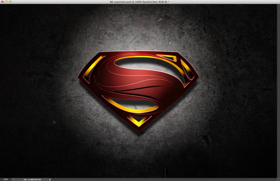 Man of Steel Symbol in Illustrator & Photoshop