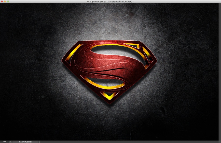 Man of Steel Symbol in Illustrator & Photoshop