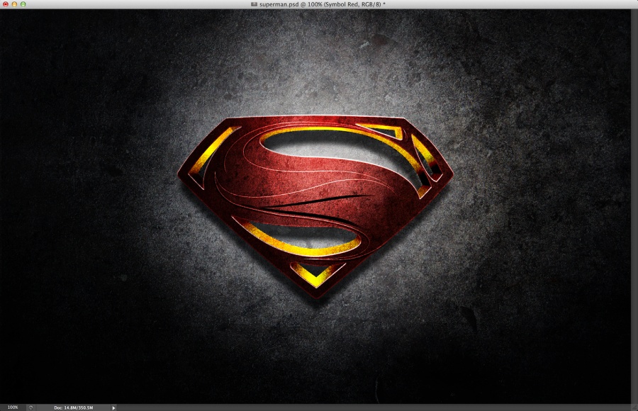 Man of Steel Symbol in Illustrator & Photoshop