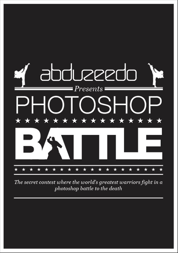 Photoshop Battle Poster in Illustrator