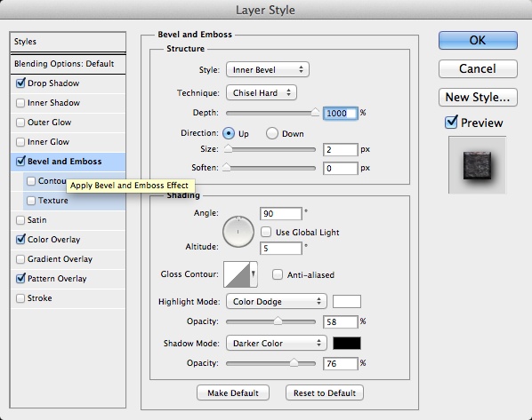 Realistic Letterpress Effect in Photoshop