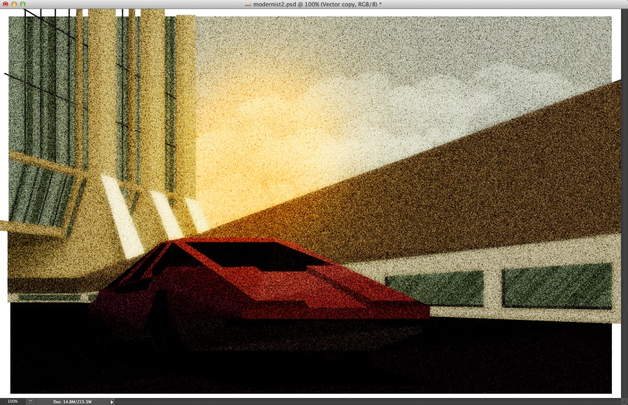Retro Futuristic Artowrk in Illustrator and Photoshop