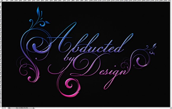 Shiny Caligraphy Text Effect in Photoshop