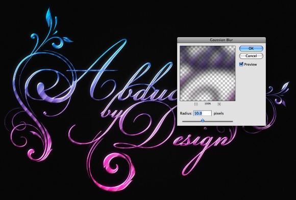 Shiny Caligraphy Text Effect in Photoshop