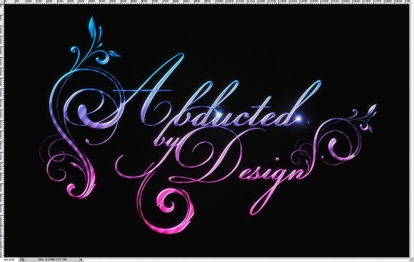 Shiny Caligraphy Text Effect in Photoshop