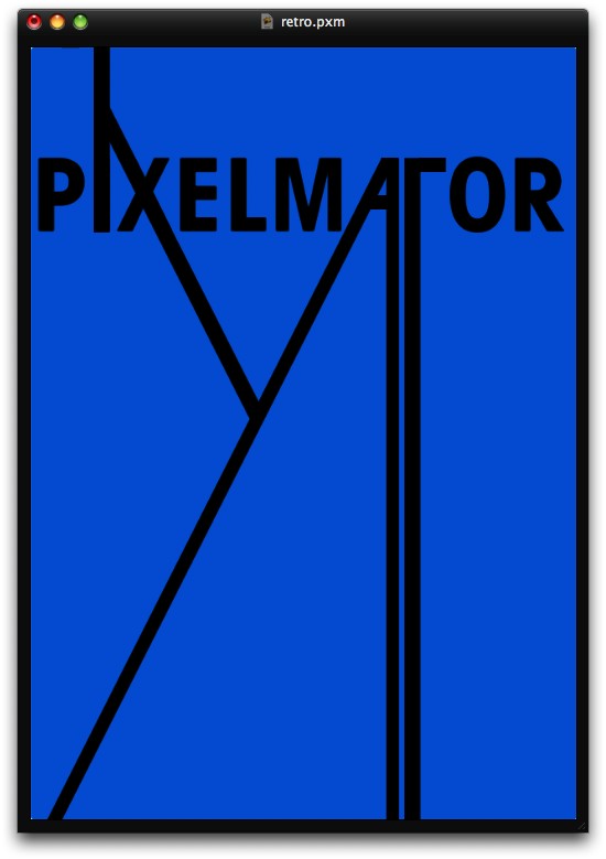 Stylish Retro Poster in Pixelmator