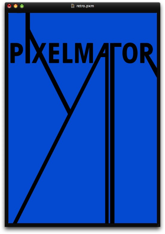 Stylish Retro Poster in Pixelmator