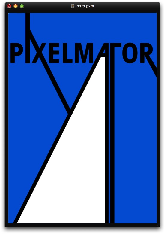Stylish Retro Poster in Pixelmator