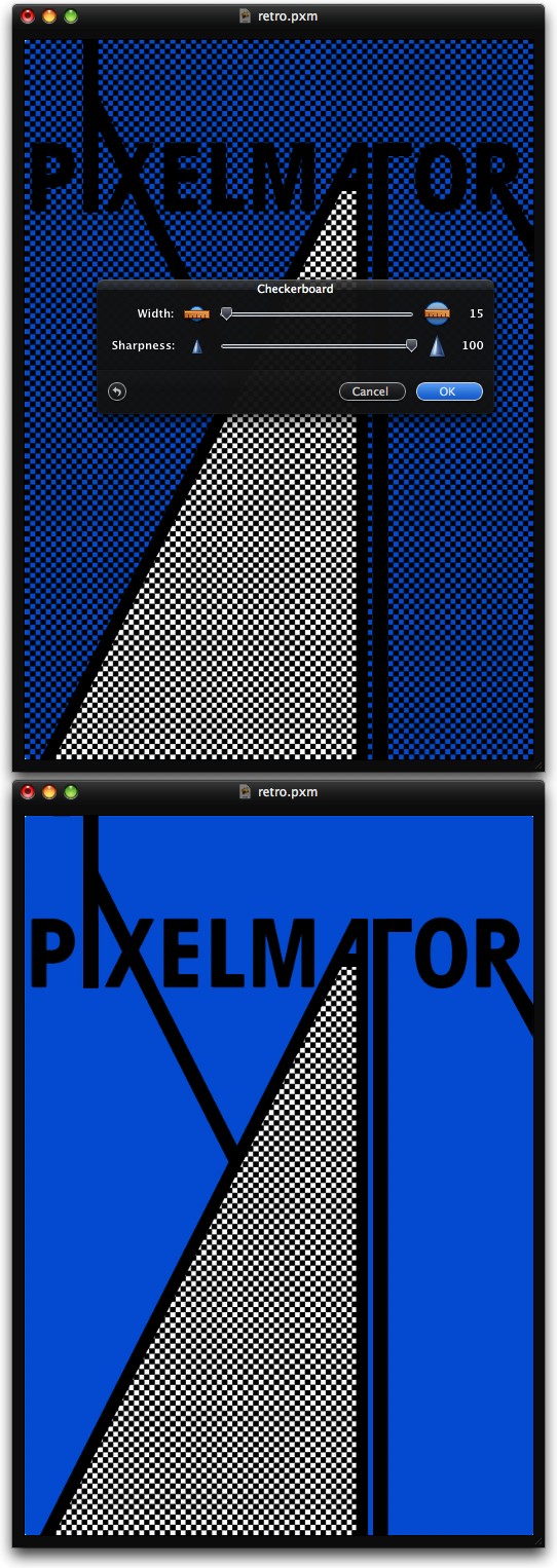 Stylish Retro Poster in Pixelmator